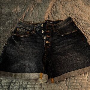 Maurices Black Jean Shorts Relaxed Fit